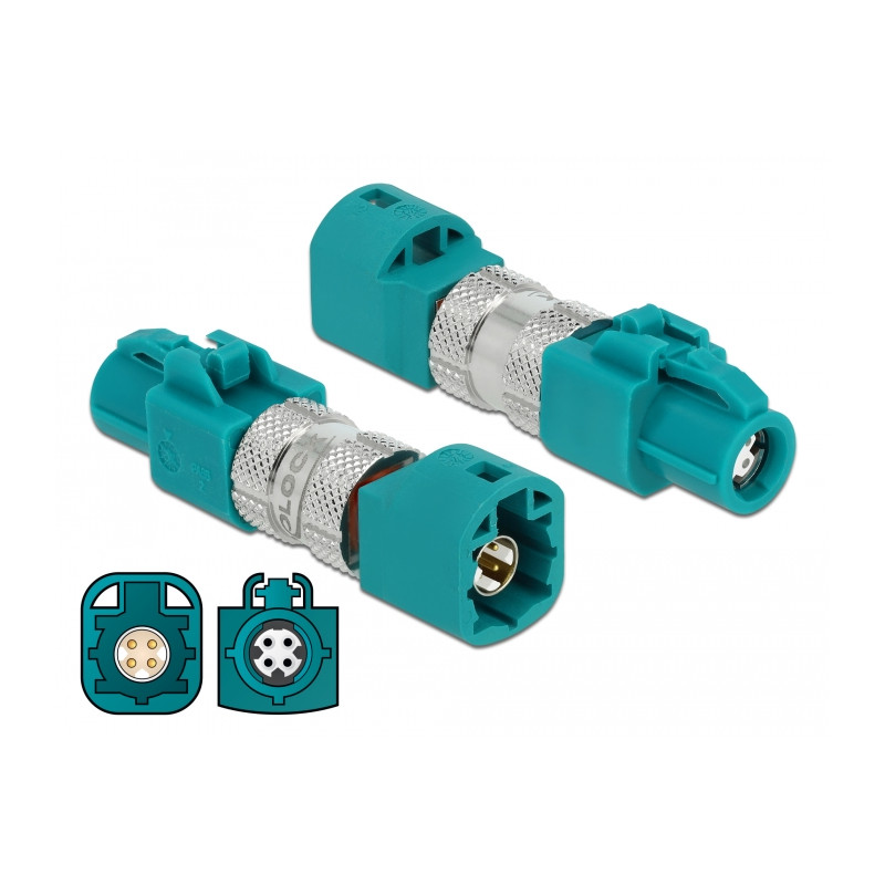 Delock Adapter HSD Z Buchse zu HSD Z Stecker