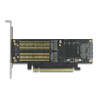 Delock PCI Express x16 Karte zu 1 x M.2 Key B + 1 x NVMe M.2 Key M + 1 x mSATA - Low Profile Formfaktor