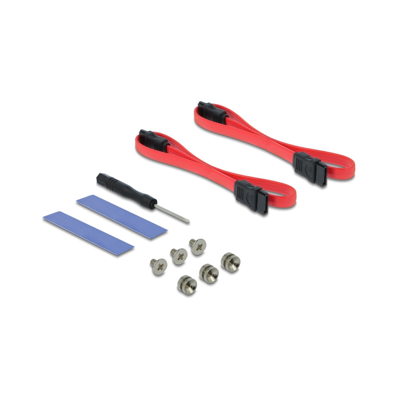 Delock PCI Express x16 Karte zu 1 x M.2 Key B + 1 x NVMe M.2 Key M + 1 x mSATA - Low Profile Formfaktor
