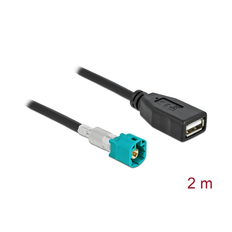 Delock Kabel HSD Z Stecker zu USB 2.0 Typ-A Buchse 2 m