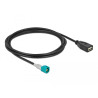 Delock Kabel HSD Z Stecker zu USB 2.0 Typ-A Buchse 2 m