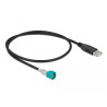 Delock Kabel HSD Z Stecker zu USB 2.0 Typ-A Stecker 0,5 m