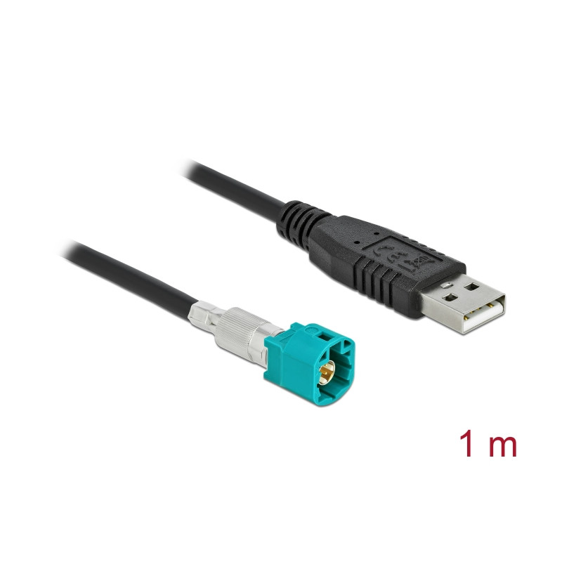 Delock Kabel HSD Z Stecker zu USB 2.0 Typ-A Stecker 1 m