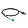 Delock Kabel HSD Z Stecker zu USB 2.0 Typ-A Stecker 1 m
