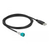 Delock Kabel HSD Z Stecker zu USB 2.0 Typ-A Stecker 2 m