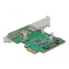 Delock PCI Express x1 Karte zu 2 x extern USB 5 Gbps USB Type-C™ Buchse