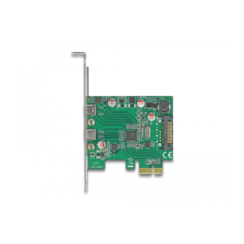 Delock PCI Express x1 Karte zu 2 x extern USB 5 Gbps USB Type-C™ Buchse