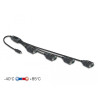 Delock Adapter USB Type-C™ zu 4 x Seriell RS-232 DB9 mit 15 kV ESD Schutz