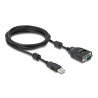 Delock USB Typ-A zu Seriell DB9 Adapter mit 9 LED RS-232 Tester