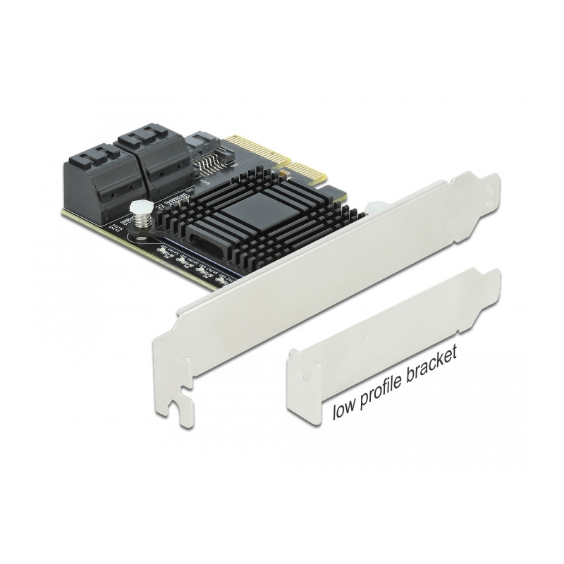 Delock 5 Port SATA PCI Express x4 Karte - Low Profile Formfaktor