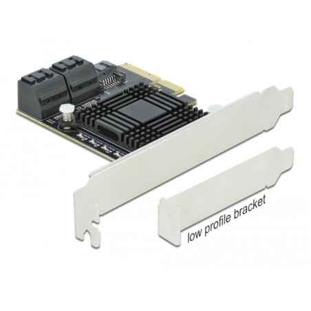 Delock 5 Port SATA PCI Express x4 Karte - Low Profile Formfaktor