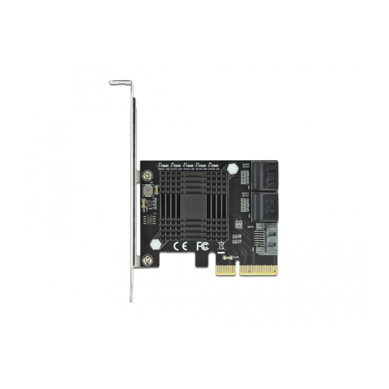 Delock 5 Port SATA PCI Express x4 Karte - Low Profile Formfaktor