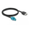Delock Kabel HSD Z Buchse zu USB 2.0 Typ-A Buchse 1 m Premium