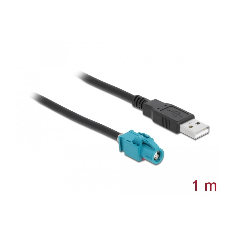 Delock Kabel HSD Z Buchse zu USB 2.0 Typ-A Stecker 1 m Premium