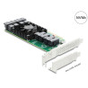Delock PCI Express x16 Karte zu 8 x intern SFF-8643 NVMe - Low Profile Formfaktor