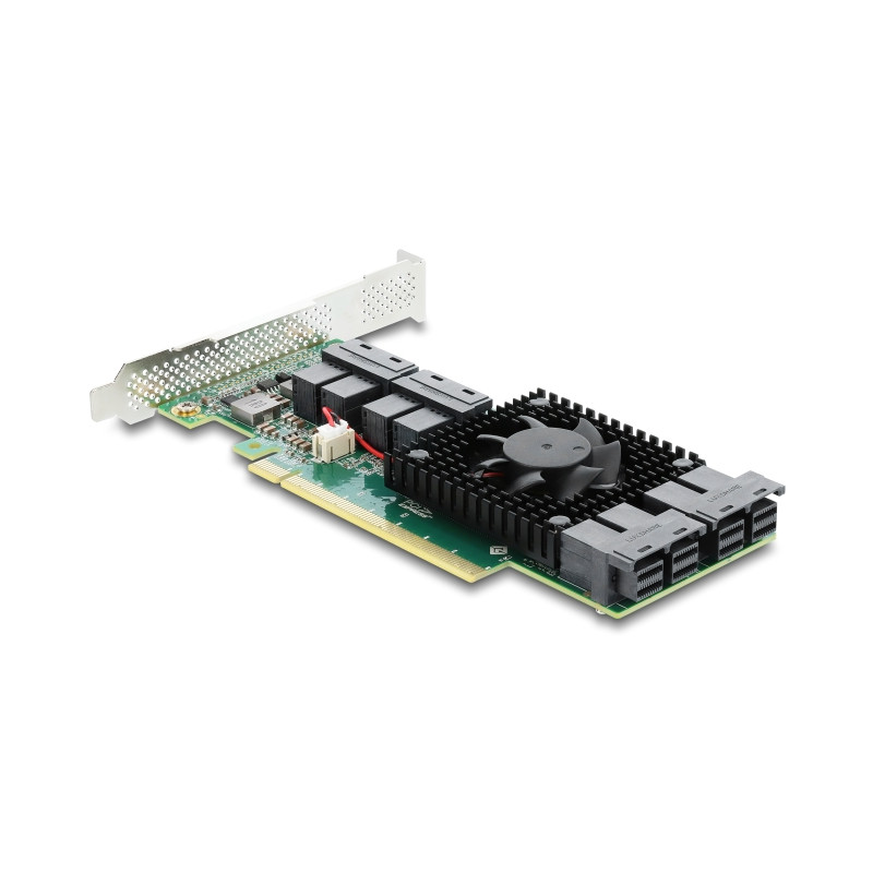 Delock PCI Express x16 Karte zu 8 x intern SFF-8643 NVMe - Low Profile Formfaktor