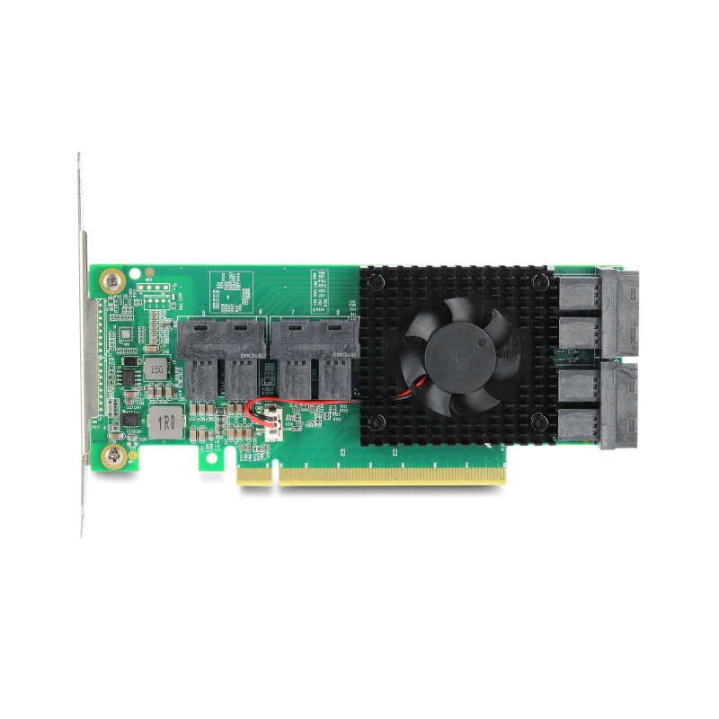 Delock PCI Express x16 Karte zu 8 x intern SFF-8643 NVMe - Low Profile Formfaktor