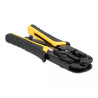 Delock Universelle Crimpzange mit Abisolierer für 8P (RJ45), 6P (RJ12/11) oder 4P Stecker