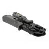Delock Crimpzange mit Abisolierer und Netzwerktester für 8P (RJ45), 6P (RJ12/11) oder 4P (RJ10) Stecker