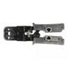 Delock Crimpzange mit Abisolierer und Netzwerktester für 8P (RJ45), 6P (RJ12/11), 6P DEC oder 4P (RJ10) Stecker