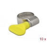 Delock Schlauchschelle mit Flügelmutter 13 - 19 mm 10 Stück gelb