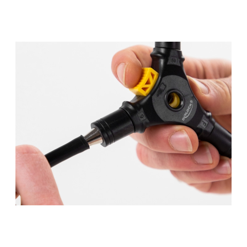Delock 4 in 1 Installationswerkzeug für F-Anschlüsse