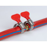 Delock Schlauchschelle mit Flügelmutter 16 - 25 mm 10 Stück rot