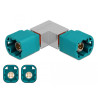 Delock Adapter HSD Z Stecker zu HSD Z Stecker gewinkelt