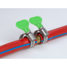 Delock Schlauchschelle mit Flügelmutter 22 - 32 mm 10 Stück grün