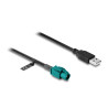 Delock Kabel HSD Z Buchse zu USB 2.0 Typ-A Stecker 1 m