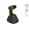 Delock 2,4 GHz Barcode Scanner 1D und 2D mit Ladestation - Mehrsprachig