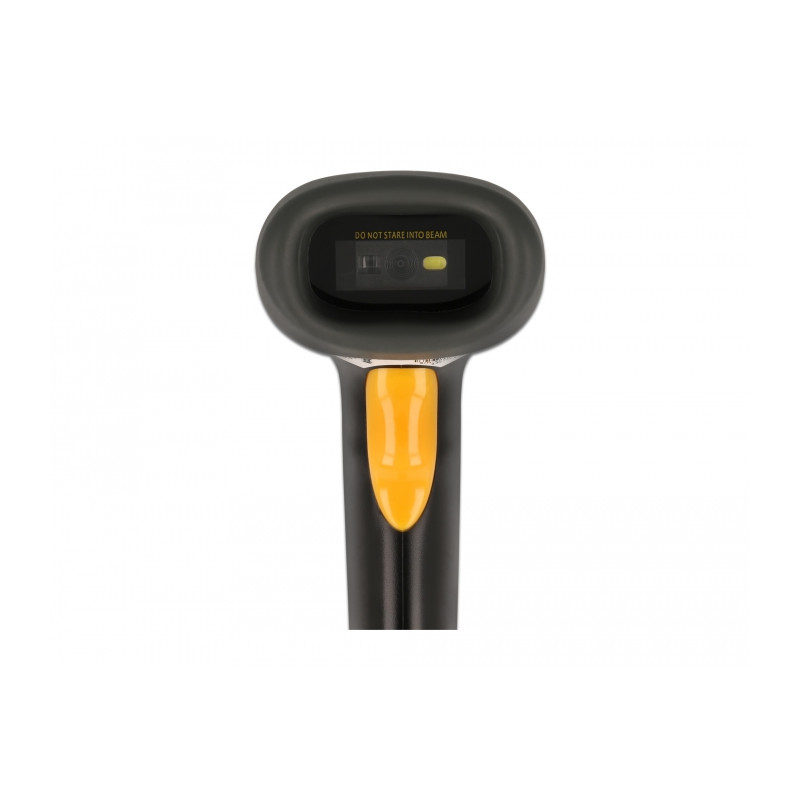 Delock 2,4 GHz Barcode Scanner 1D und 2D mit Ladestation - Mehrsprachig