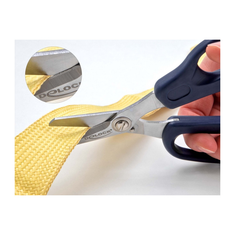 Delock Glasfaserschere für Fasern aus Aramid