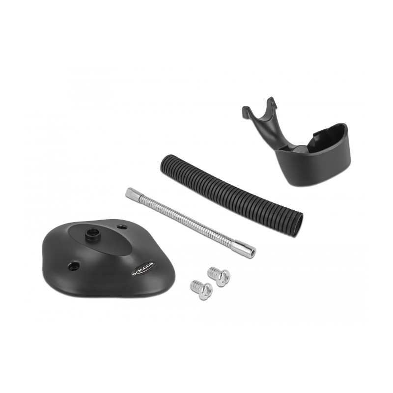 Delock Barcode Scanner Standfuß mit Halterung flexibel schwarz
