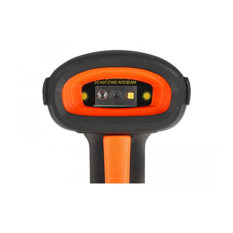 Delock Industrie Barcode Scanner 1D und 2D für 2,4 GHz oder Bluetooth mit induktiver Ladestation