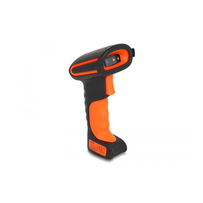 Delock Industrie Barcode Scanner 1D und 2D für 2,4 GHz oder Bluetooth mit induktiver Ladestation
