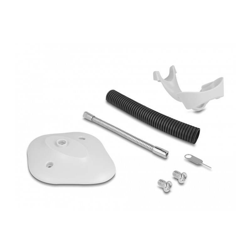 Delock USB Barcode Scanner 1D mit Anschlusskabel und Halterung - Laser - hellgrau
