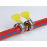 Delock Schlauchschelle mit Flügelmutter 60 - 80 mm 10 Stück gelb