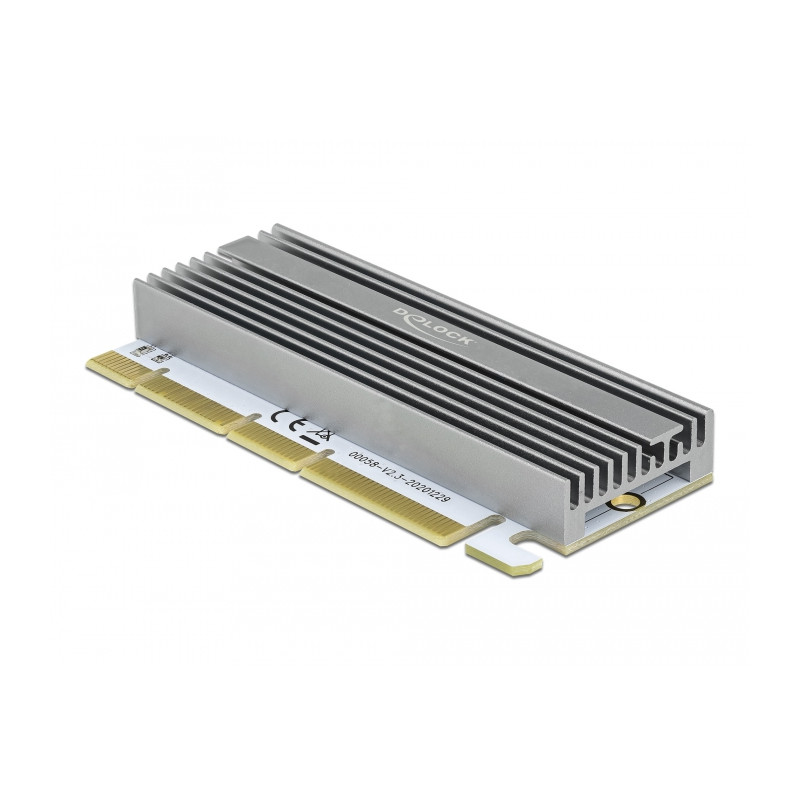 Delock PCI Express x16 (x4 / x8) Karte zu 1 x NVMe M.2 Key M mit LED Beleuchtung