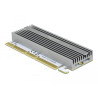 Delock PCI Express x16 (x4 / x8) Karte zu 1 x NVMe M.2 Key M mit LED Beleuchtung