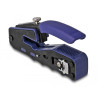 Delock Crimpzange für 8P/ RJ45 Modularstecker mit Klinge und Abisolierer (Easy-Connect)