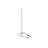 Delock WiFi 6 Doppelantenne 2 x I-PEX Inc., MHF® I Stecker 2 - 5 dBi 17 cm omnidirektional mit Kippgelenk weiß