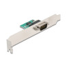Delock USB auf RS-232 Konverter FTDI FT231XS USB 2.0 Pfostenstecker zu D-Sub 9 Stecker mit Standard Blende und Kabel 30 cm