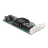 Delock PCI Express x8 Karte zu 4 x intern SFF-8643 NVMe - Low Profile Formfaktor