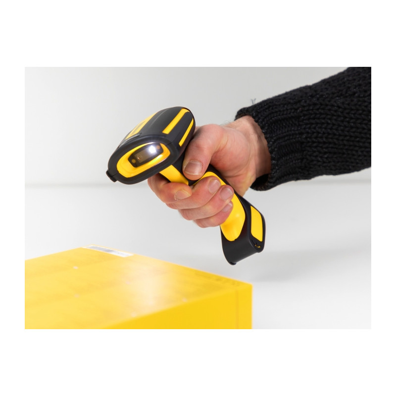 Delock Industrie Barcode Scanner 1D und 2D für 433 MHz oder Bluetooth mit induktiver Ladestation