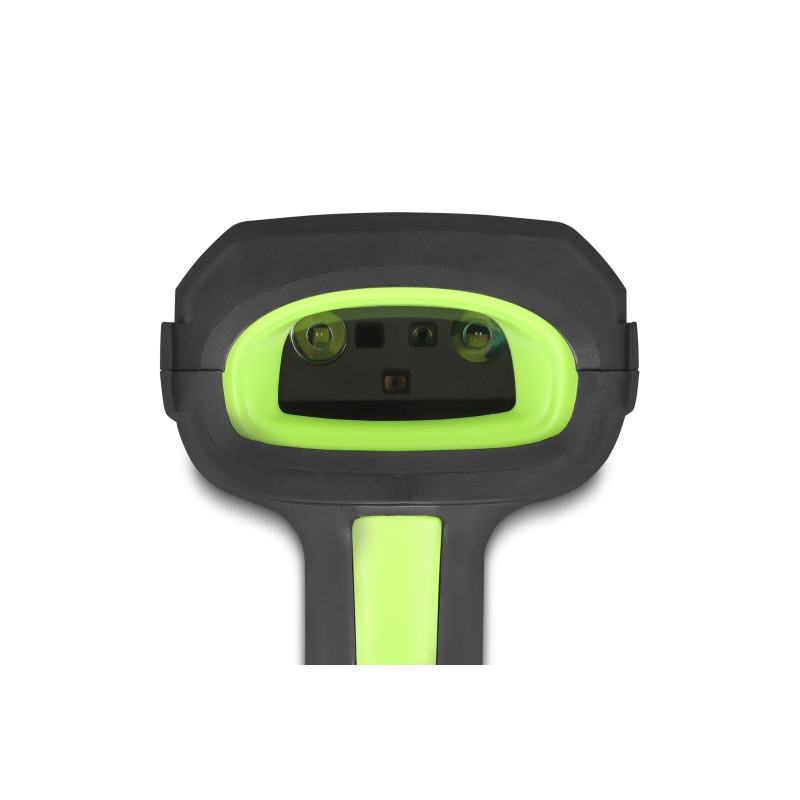 Delock Industrie Barcode Scanner 1D und 2D für 433 MHz oder Bluetooth mit induktiver Ladestation und Fernablesung bis max. 6,5 m