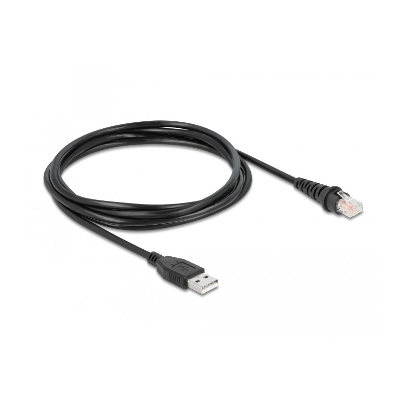 Delock RJ50 zu USB 2.0 Typ-A Barcodescanner Kabel 1,5 m