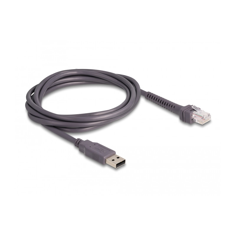 Delock RJ50 zu USB 2.0 Typ-A Barcodescanner Kabel 2 m