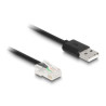 Delock RJ50 zu USB 2.0 Typ-A Barcode Scanner Spiralkabel 2 m