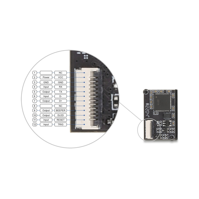 Delock Barcode Scanner Modul 1D und 2D - Deutsche Version